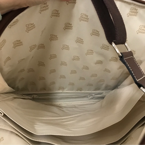 Barrington x the Honda classic houndstooth computer laptop crossbody bag - Picture 10 of 12